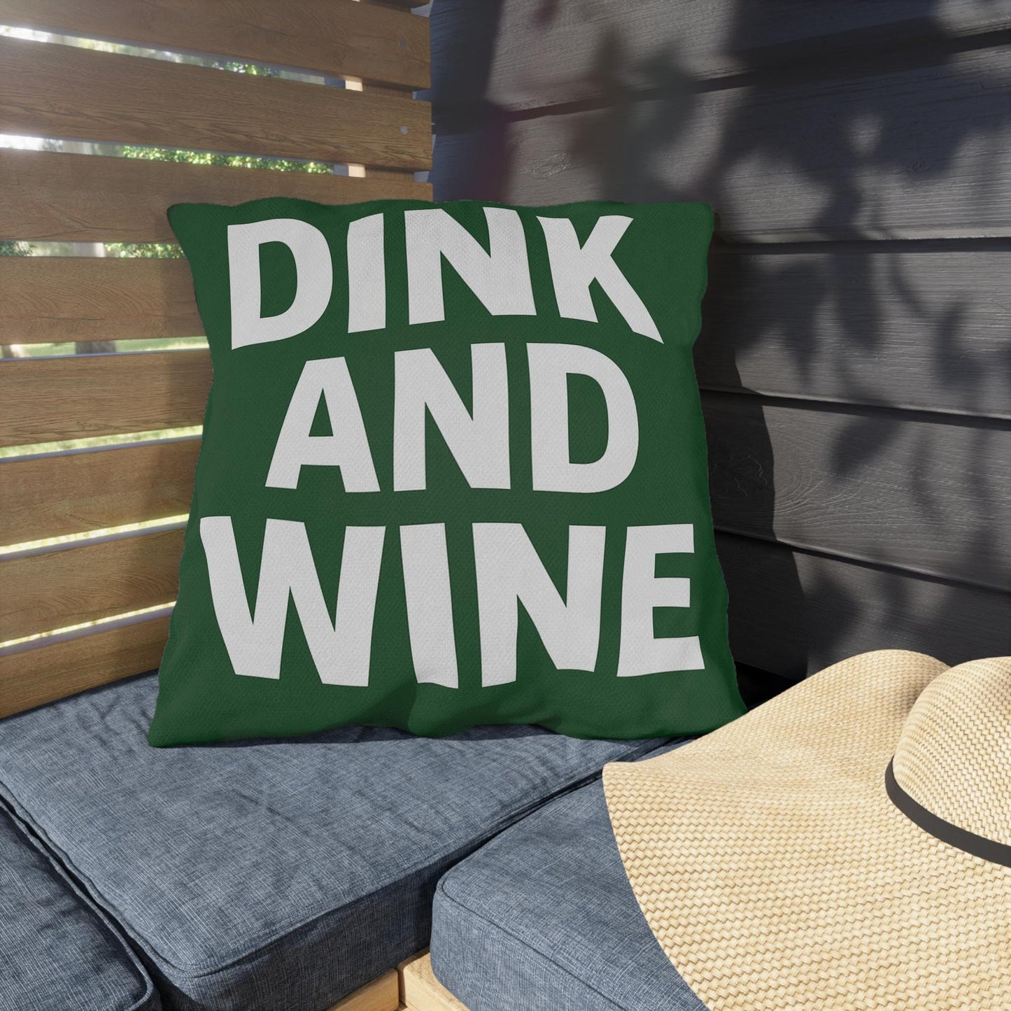 Outdoor Funny Pickleball Dink Wine Pillows - Rustic Décor for Patios, Garden Parties, Cozy Evenings, Entertaining, Gift Ideas