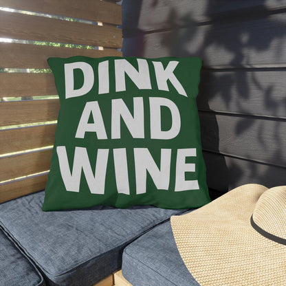 Outdoor Funny Pickleball Dink Wine Pillows - Rustic Décor for Patios, Garden Parties, Cozy Evenings, Entertaining, Gift Ideas