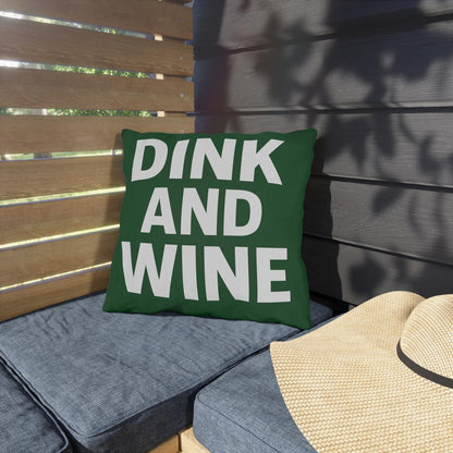 Outdoor Funny Pickleball Dink Wine Pillows - Rustic Décor for Patios, Garden Parties, Cozy Evenings, Entertaining, Gift Ideas