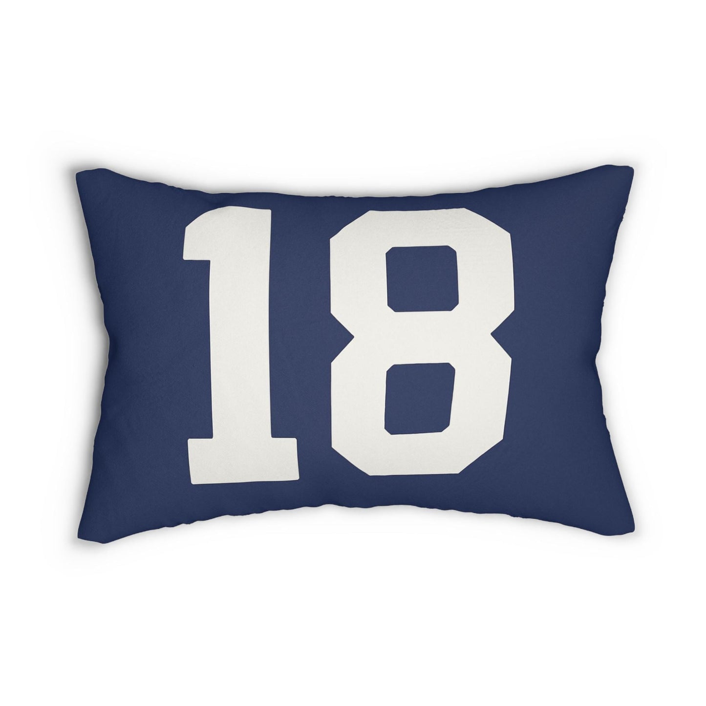Golf Flag Number 18 Pillow, Golf Lover Gift, Decorative Throw Cushion, Sports Fan Bedroom Decor, Unique Golfing Present