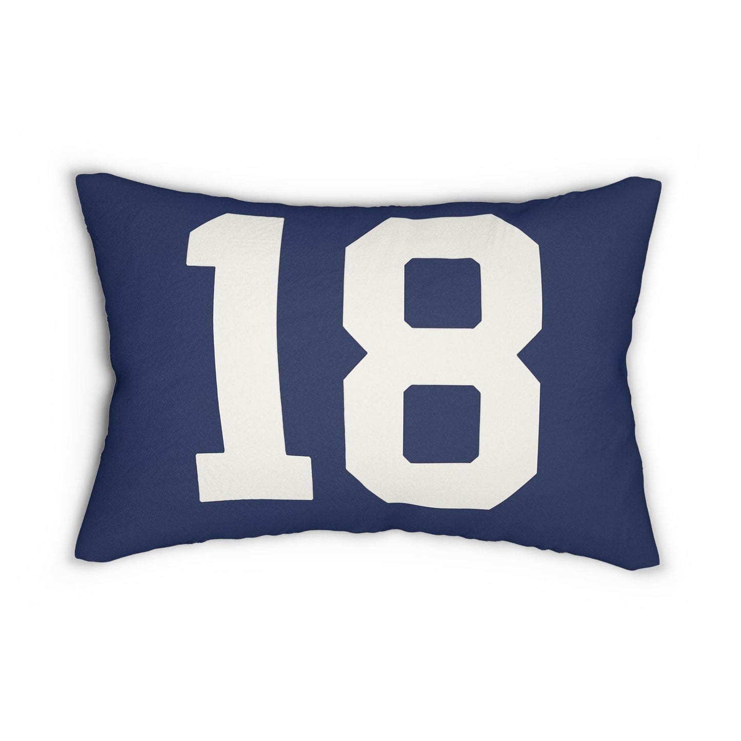 Golf Flag Number 18 Pillow, Golf Lover Gift, Decorative Throw Cushion, Sports Fan Bedroom Decor, Unique Golfing Present