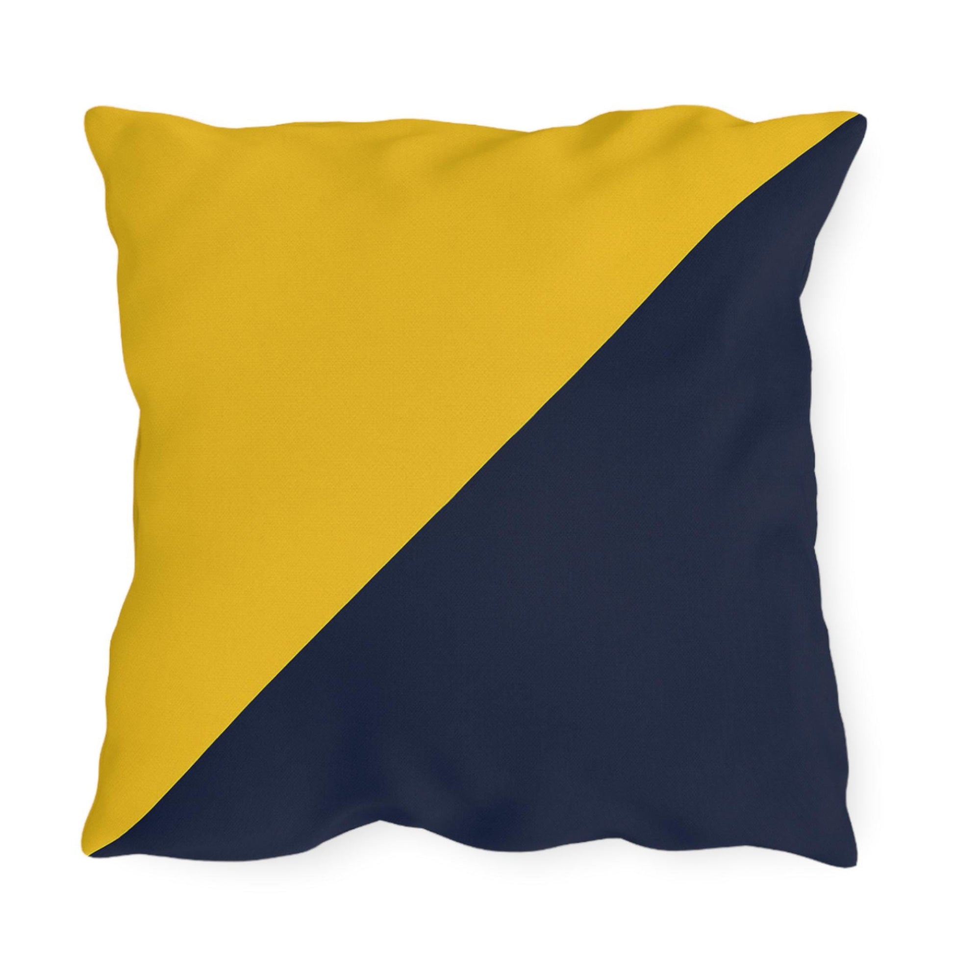 Outdoor Pillows - Nautical Flag K for Kilo - Great Yacht Decor Gift, Yacht Lover Accent Cushion, Boat Communication Symbol Pillow, Maritime