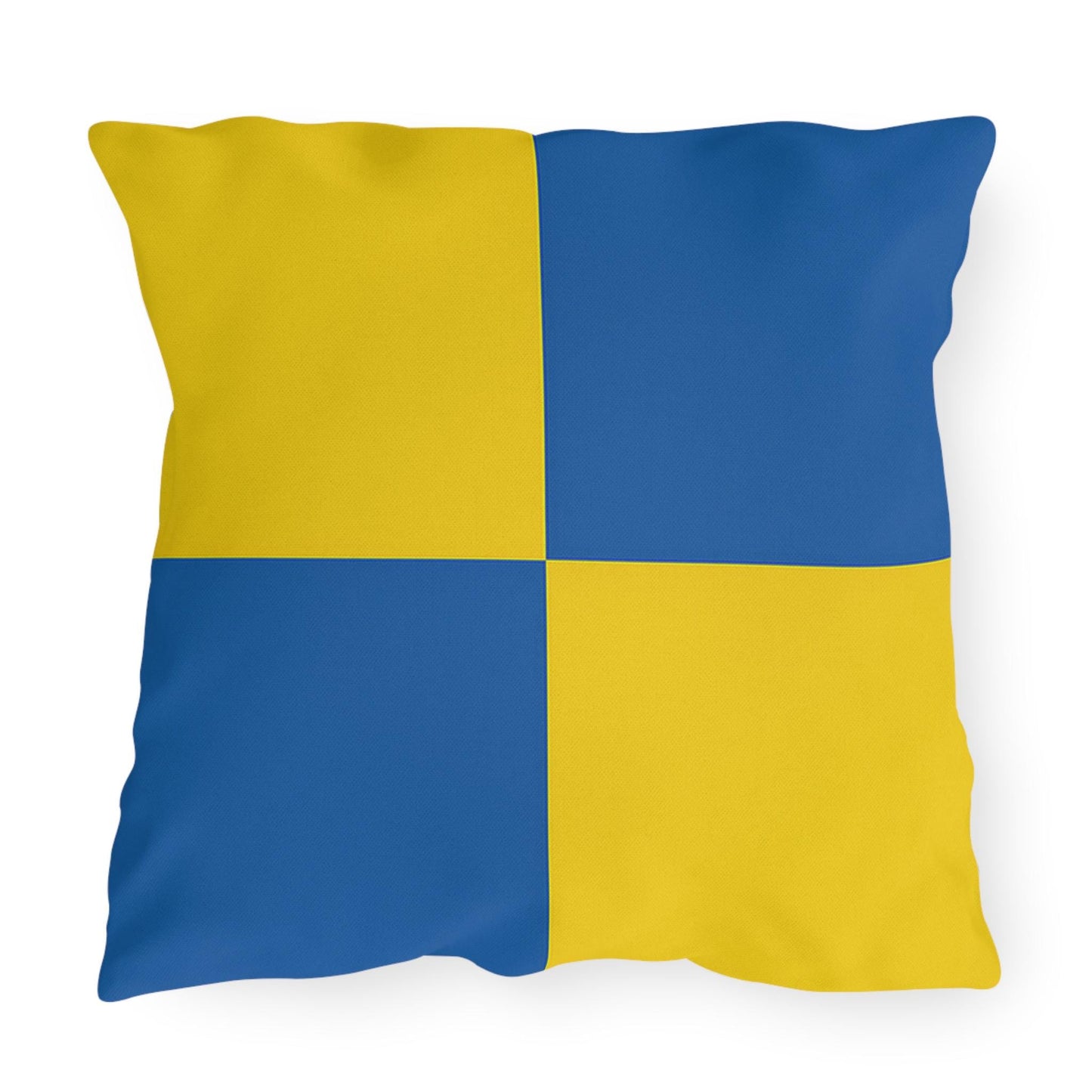 Nautical Flag W Outdoor Pillow - Boat Yacht Lovers Coastal House Decor, Beach House Pillow, Ocean Theme Cushion, Patio Pillow Cover, Sea