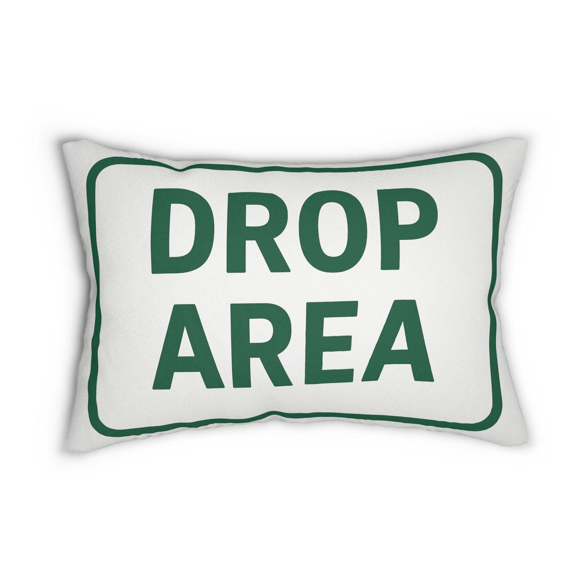 Funny Golf Drop Your Balls Here Lumbar Pillow, Funny Golf Sign Cushion, Golf Lover Gift, Hazard and golf Course Decor, Golfing Pillow, Spun