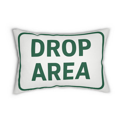 Funny Golf Drop Your Balls Here Lumbar Pillow, Funny Golf Sign Cushion, Golf Lover Gift, Hazard and golf Course Decor, Golfing Pillow, Spun