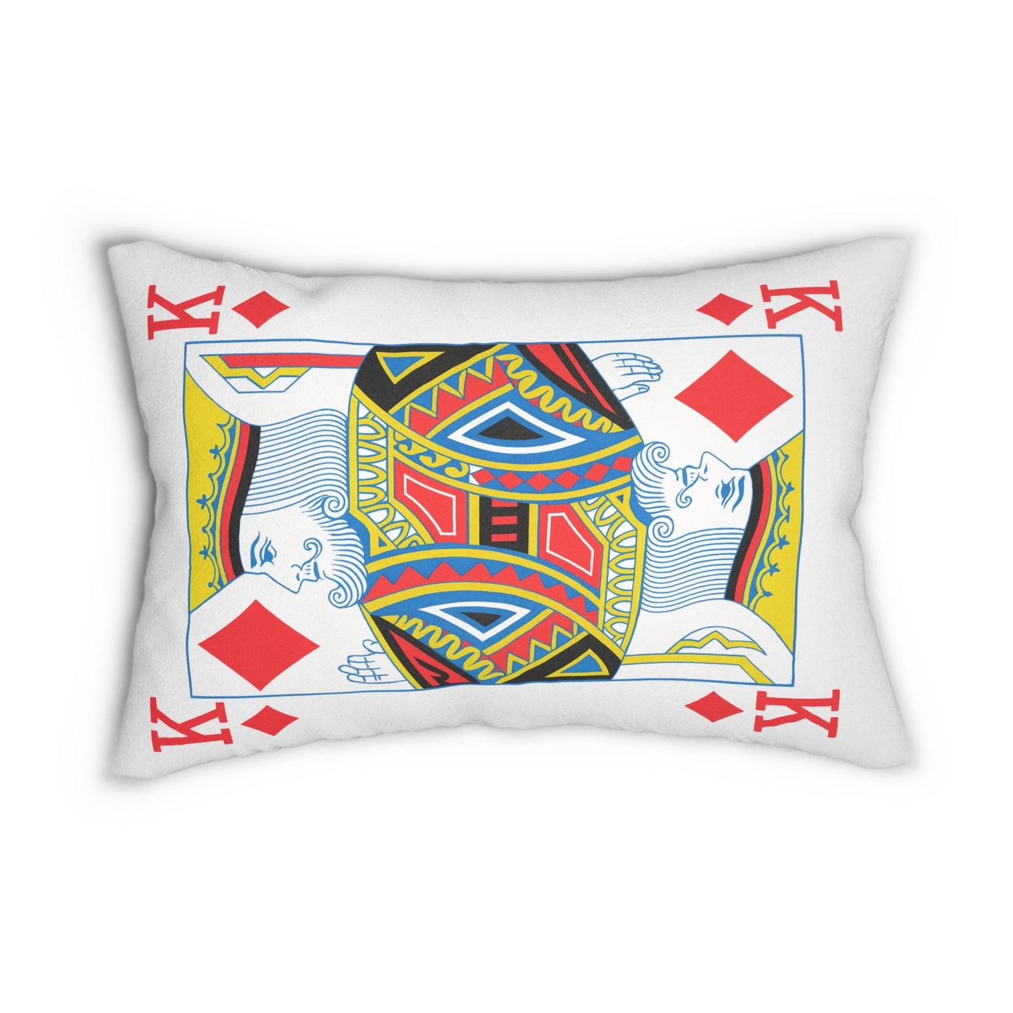 Pillow, King of Diamonds Card Throw Pillow, Game Room Decor, Poker Night Pillow, Casino Theme Pillow, Black Jack Table Pillow,