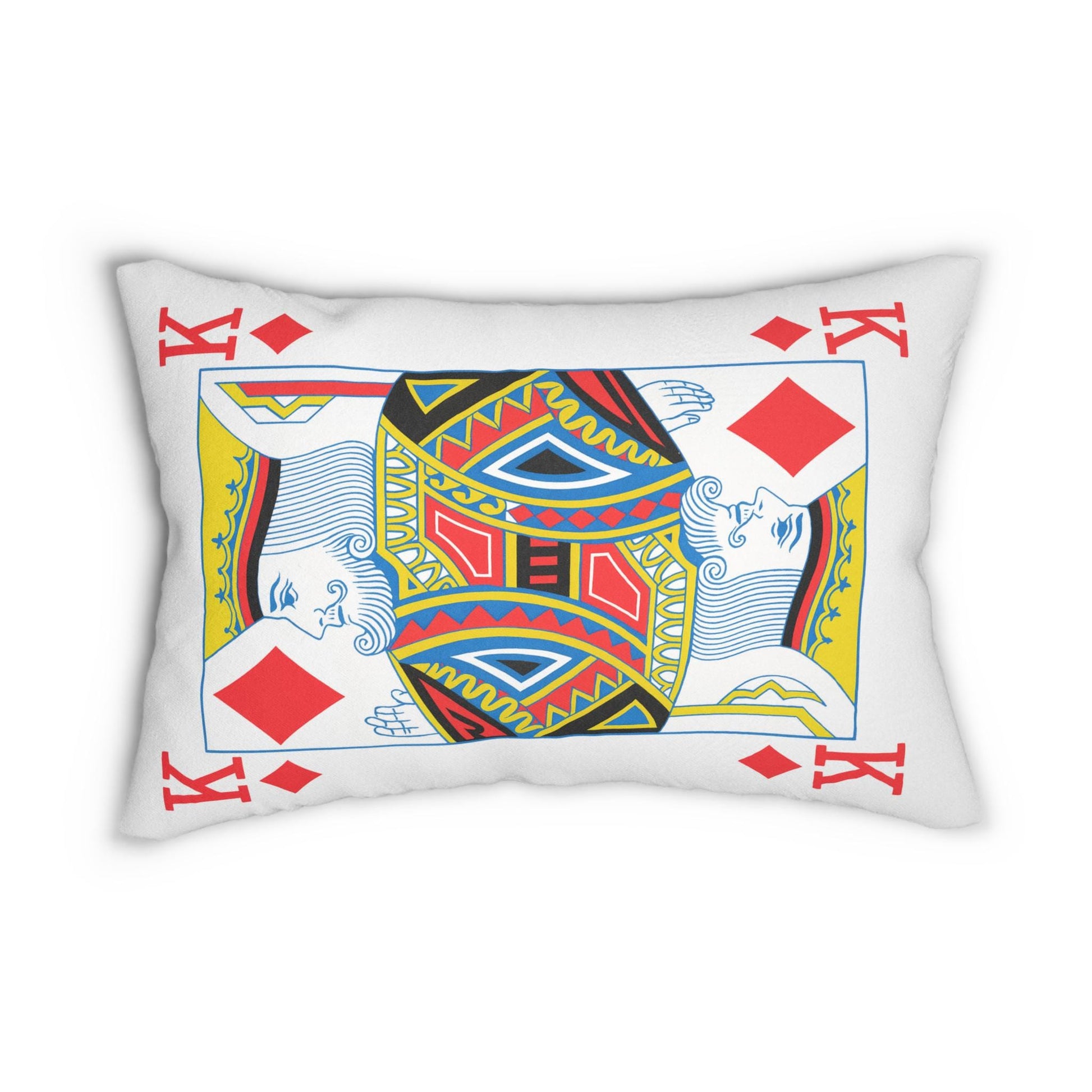 Pillow, King of Diamonds Card Throw Pillow, Game Room Decor, Poker Night Pillow, Casino Theme Pillow, Black Jack Table Pillow,