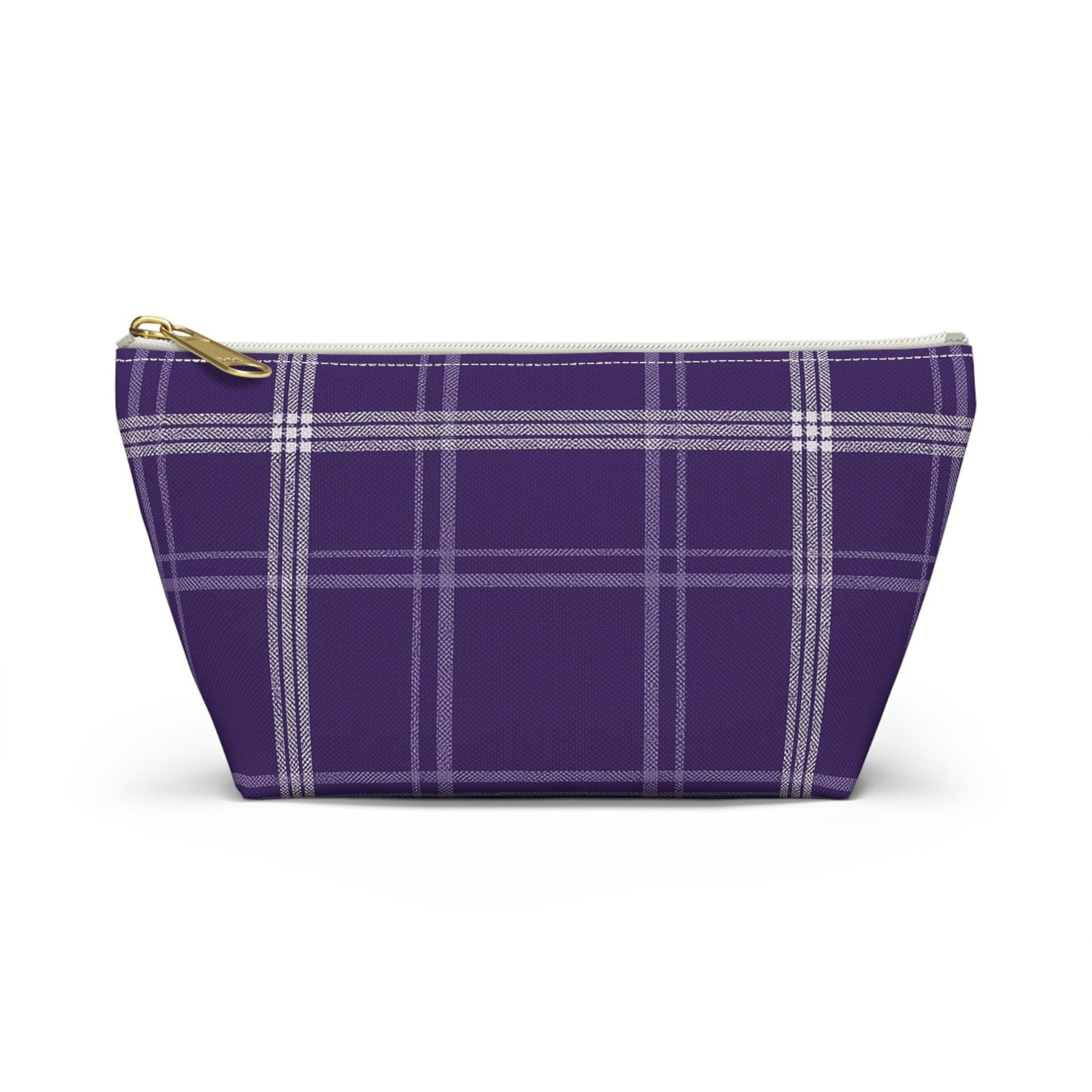 Plaid Accessory Pouch - School Team Makeup Bag, Tailgate Pouch, Preppy School Pride Gift, Travel Pouch, Gift for Friend