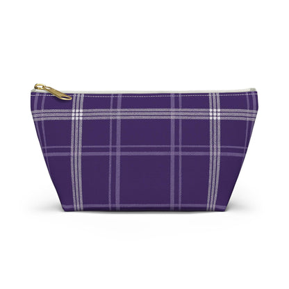 Plaid Accessory Pouch - School Team Makeup Bag, Tailgate Pouch, Preppy School Pride Gift, Travel Pouch, Gift for Friend
