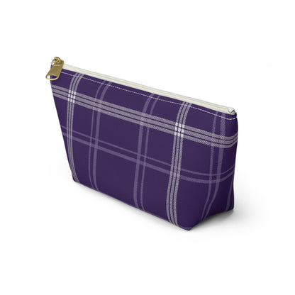 Plaid Accessory Pouch - School Team Makeup Bag, Tailgate Pouch, Preppy School Pride Gift, Travel Pouch, Gift for Friend