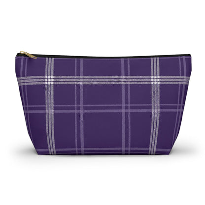 Plaid Accessory Pouch - School Team Makeup Bag, Tailgate Pouch, Preppy School Pride Gift, Travel Pouch, Gift for Friend