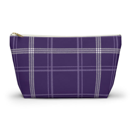 Plaid Accessory Pouch - School Team Makeup Bag, Tailgate Pouch, Preppy School Pride Gift, Travel Pouch, Gift for Friend