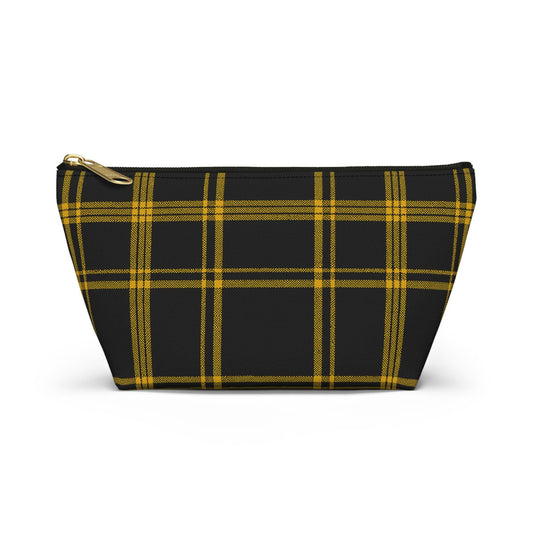 Plaid Accessory Pouch - School Team Makeup Bag, Tailgate Pouch, Preppy School Pride Gift, Travel Pouch, Gift for Friend