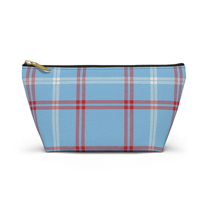 Plaid Accessory Pouch - School Team Makeup Bag, Tailgate Pouch, Preppy School Pride Gift, Travel Pouch, Gift for Friend