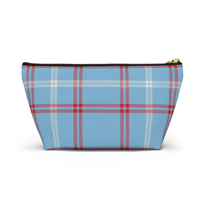 Plaid Accessory Pouch - School Team Makeup Bag, Tailgate Pouch, Preppy School Pride Gift, Travel Pouch, Gift for Friend