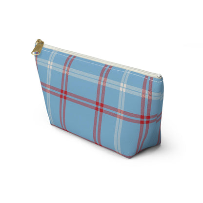 Plaid Accessory Pouch - School Team Makeup Bag, Tailgate Pouch, Preppy School Pride Gift, Travel Pouch, Gift for Friend