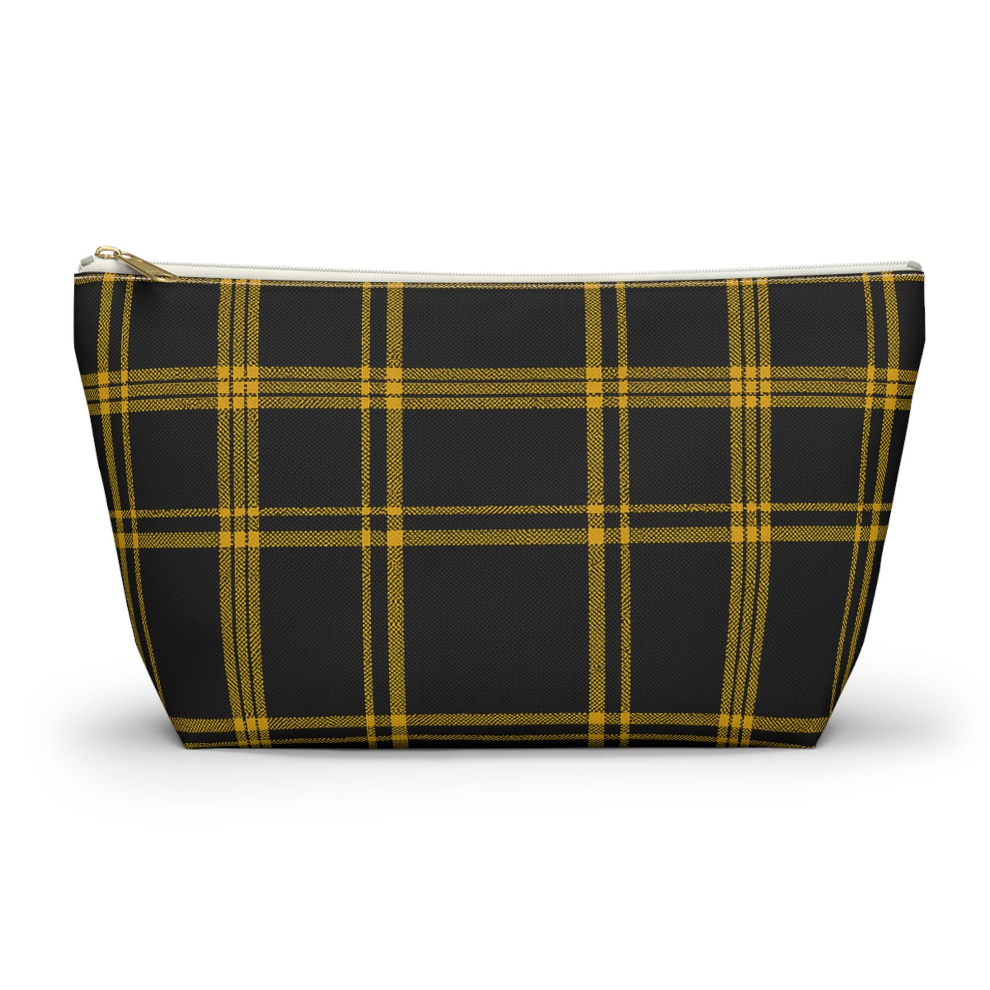 Plaid Accessory Pouch - School Team Makeup Bag, Tailgate Pouch, Preppy School Pride Gift, Travel Pouch, Gift for Friend