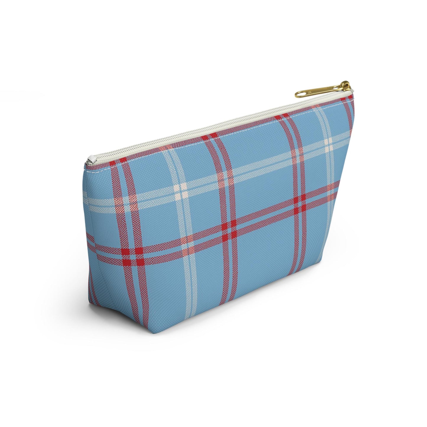 Plaid Accessory Pouch - School Team Makeup Bag, Tailgate Pouch, Preppy School Pride Gift, Travel Pouch, Gift for Friend