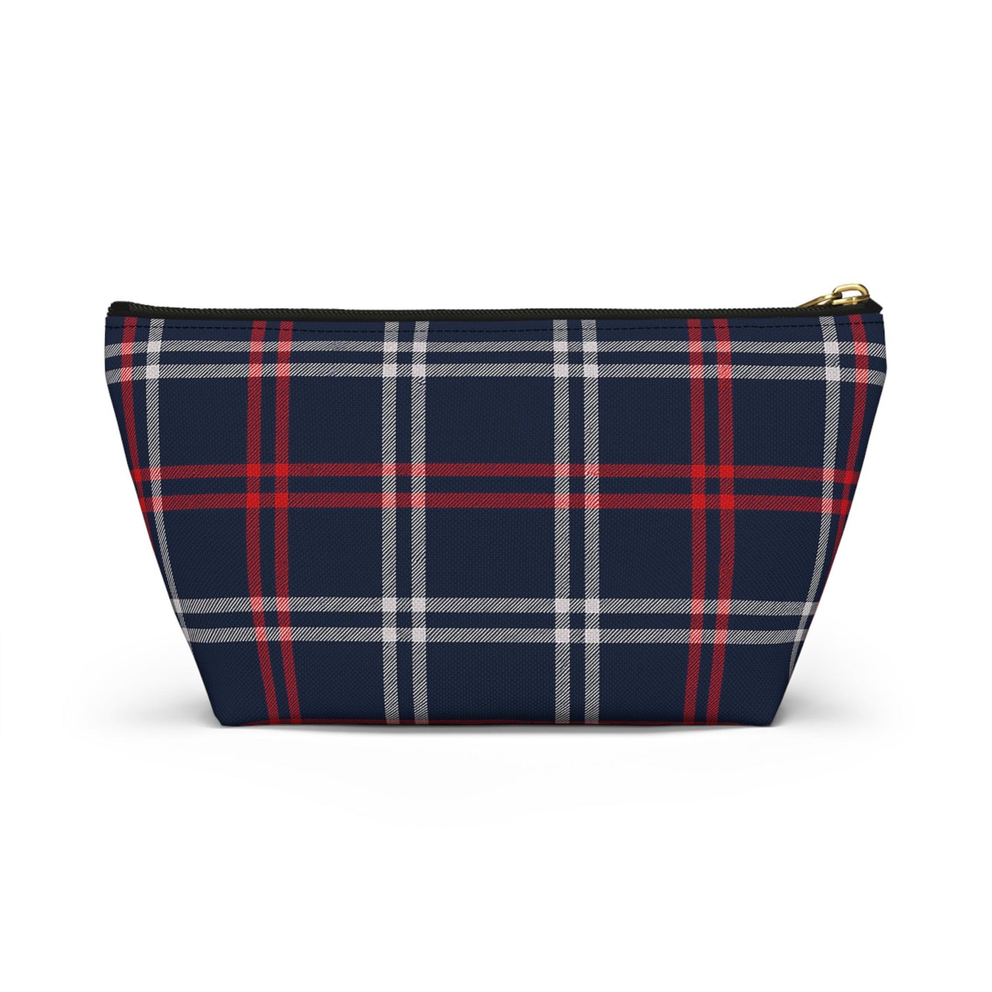 Plaid Accessory Pouch - School Team Makeup Bag, Tailgate Pouch, Preppy School Pride Gift, Travel Pouch, Gift for Friend