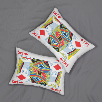 Pillow, King of Diamonds Card Throw Pillow, Game Room Decor, Poker Night Pillow, Casino Theme Pillow, Black Jack Table Pillow,