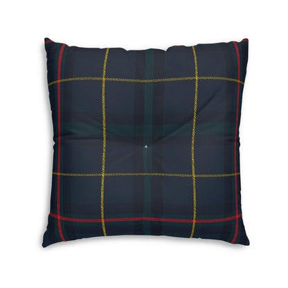 Square Floor Pillow, Preppy Plaid Design, Home Decor Cushion, Tufted Seat Cushion, Room Accent, Plaid Pattern Pillow