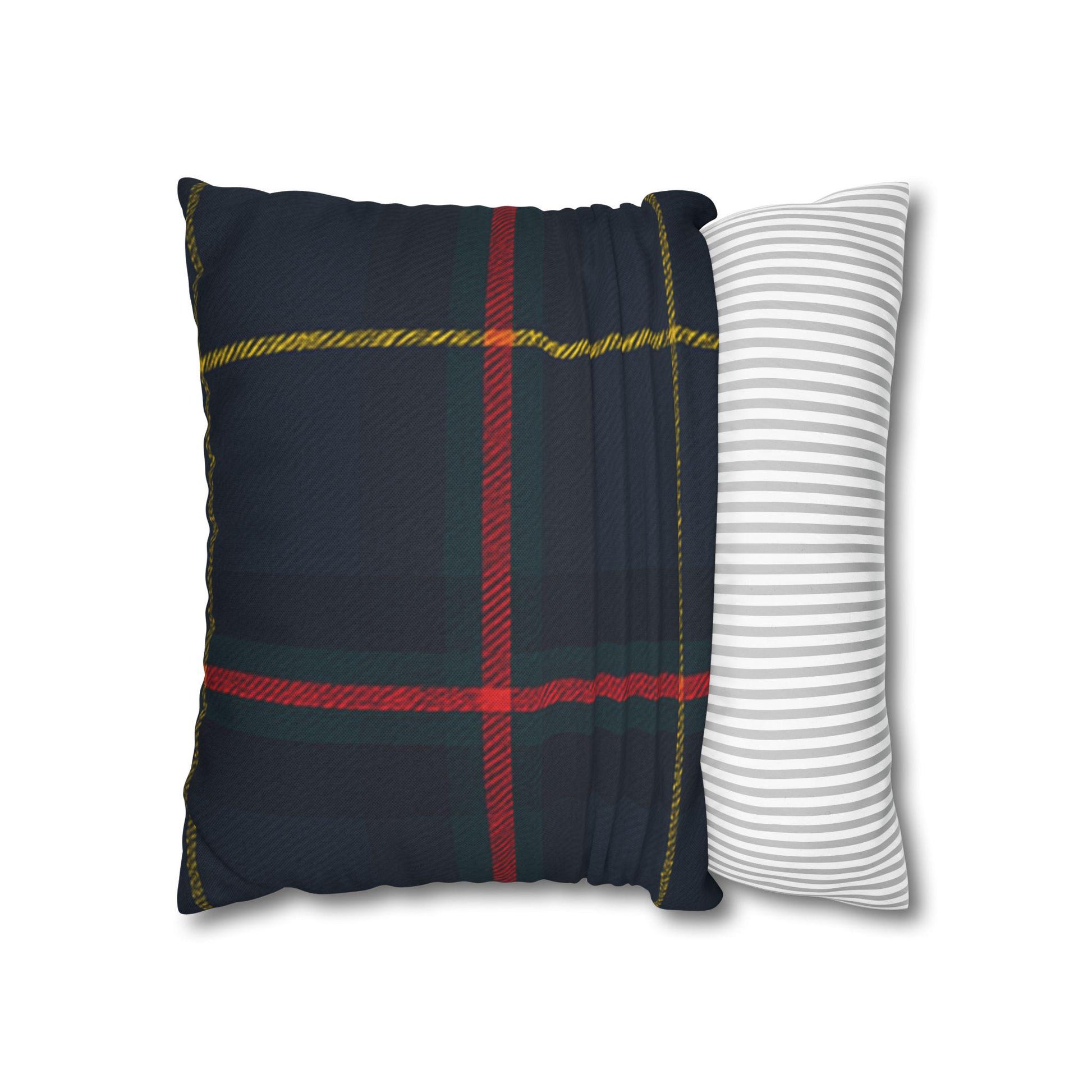 Plaid Pillowcase, Decorative Pillow Cover, Preppy Home Decor, Square Cushion Case, Tartan Print Throw Pillow Sham