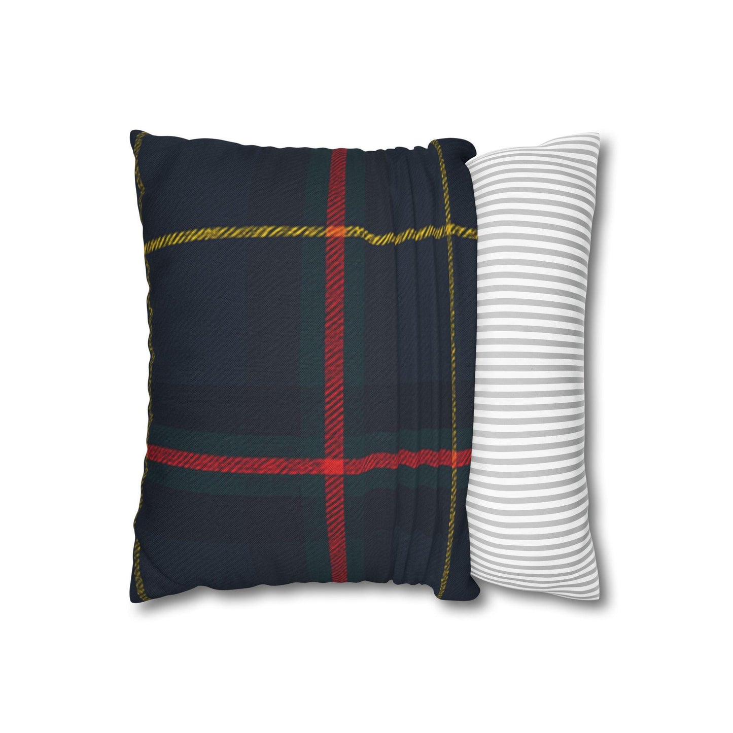 Plaid Pillowcase, Decorative Pillow Cover, Preppy Home Decor, Square Cushion Case, Tartan Print Throw Pillow Sham