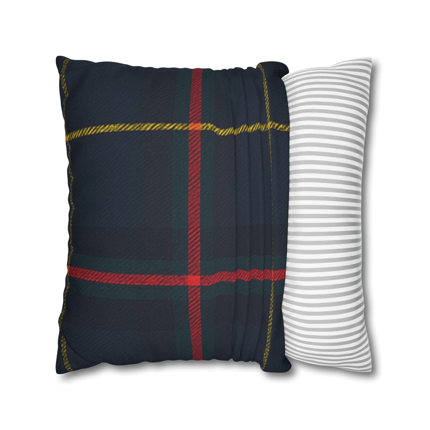 Plaid Pillowcase, Decorative Pillow Cover, Preppy Home Decor, Square Cushion Case, Tartan Print Throw Pillow Sham