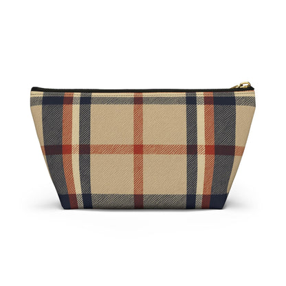 Plaid Accessory Pouch, Make-up Bag, School Supplies Case, Weekend Trip Essential Carryall