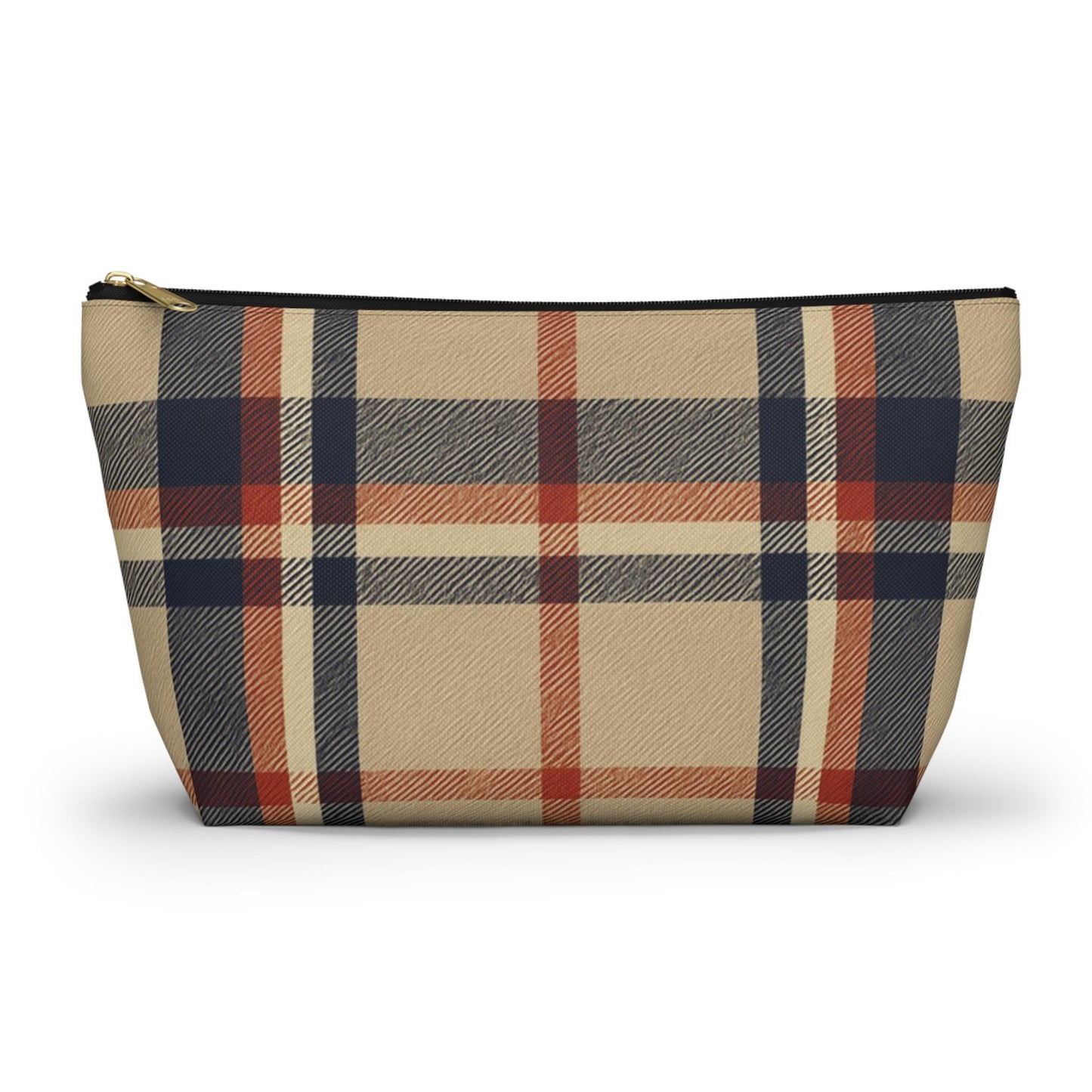 Plaid Accessory Pouch, Make-up Bag, School Supplies Case, Weekend Trip Essential Carryall