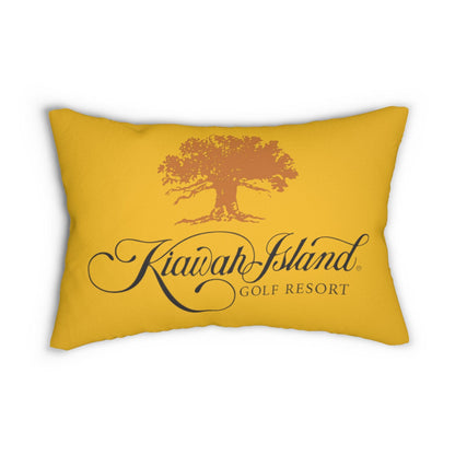 Custom Personalized Resort Kiawah Island Lumbar Pillow, Spun Polyester Decorative Cushion, Home Accent Throw Pillow, Coastal Beach House
