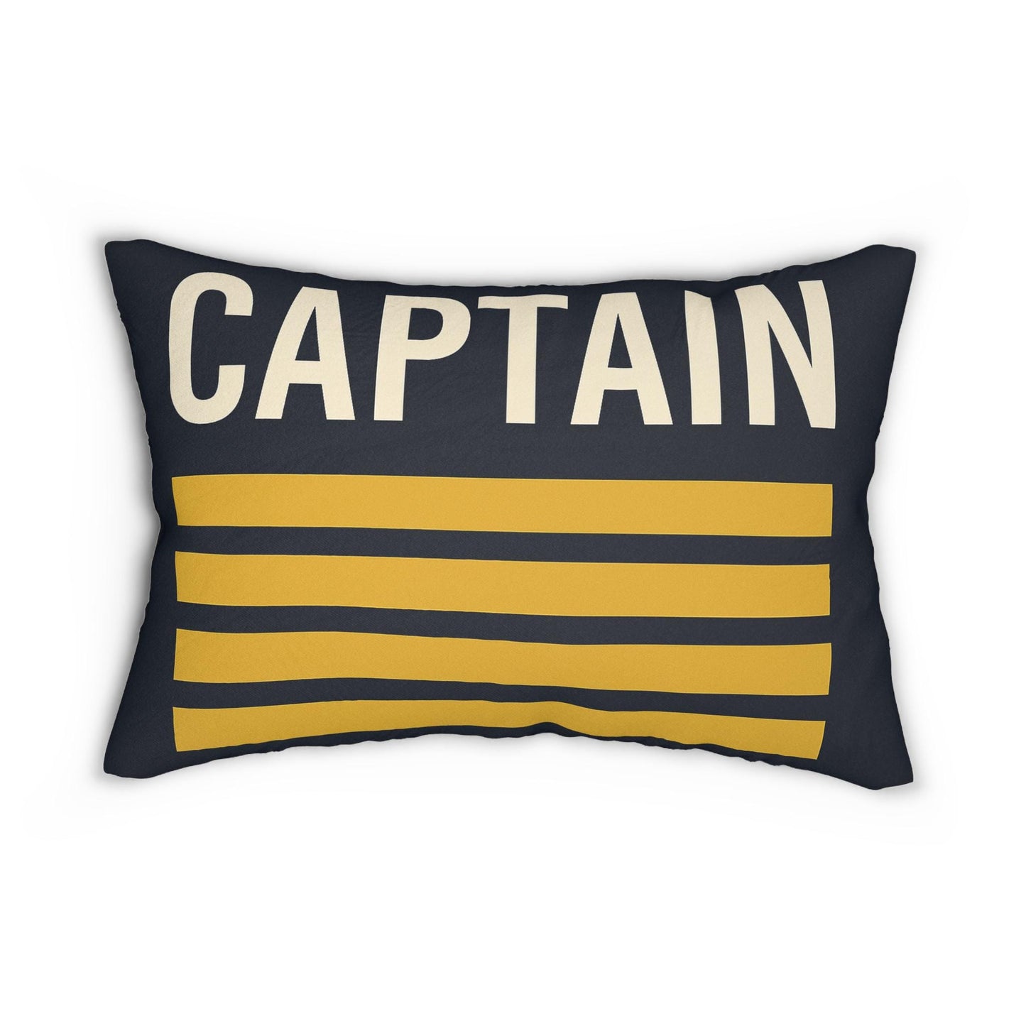 Aviation Lumbar Pillow, Pilot Gift Couch Decor, Spun Polyester Throw Pillow, Caption Design