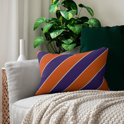 School League Spun Polyester Lumbar Pillow - Office and Home Decor, Throw Pillow, Family Home Decor, School Pride, Classic Prep Style