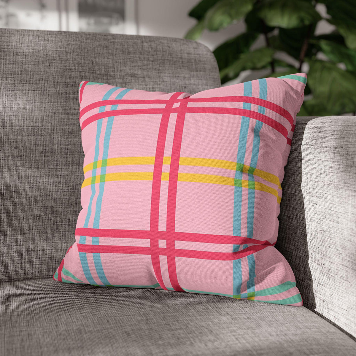 Bright Mahjong Square Pillowcase, Game Night Home Decor, Birthday Housewarming Gift, Southern Style Cushion Cover, Preppy Pillow Sham