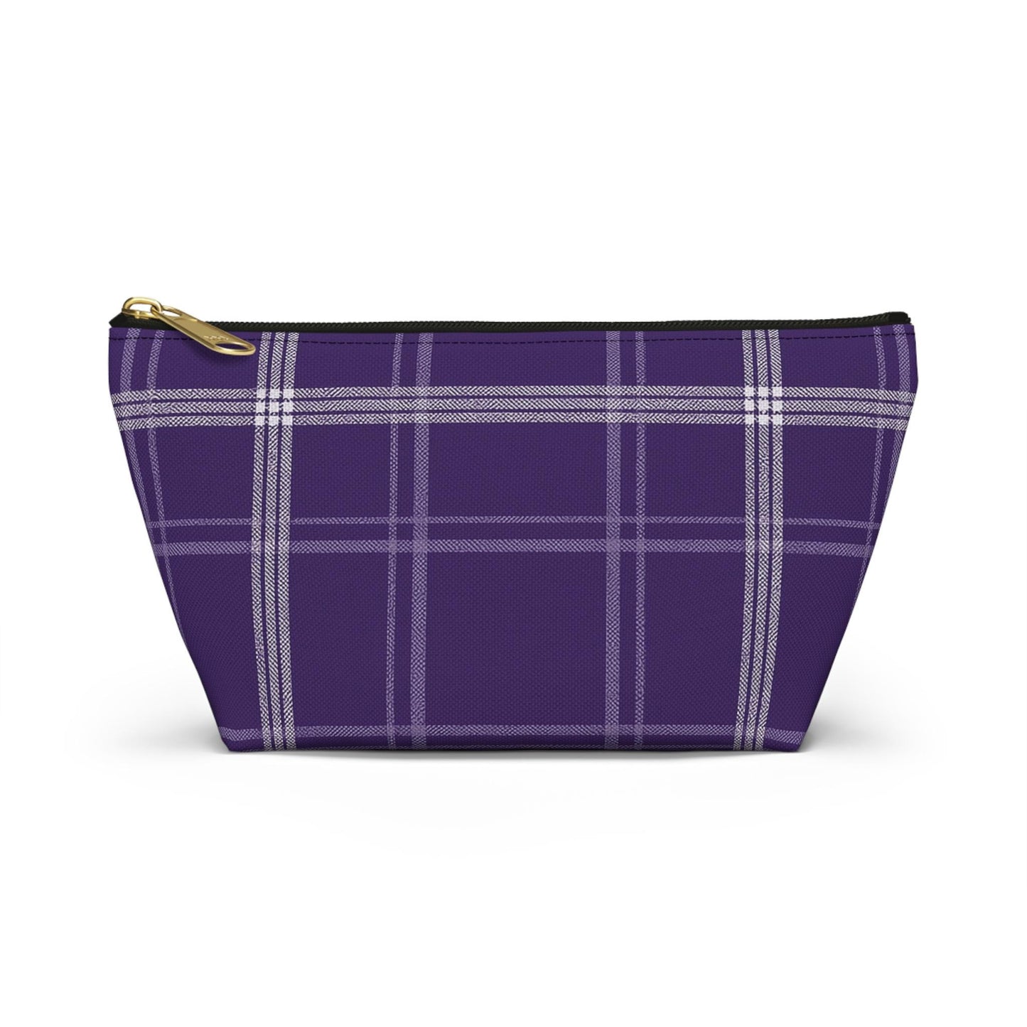 Plaid Accessory Pouch - School Team Makeup Bag, Tailgate Pouch, Preppy School Pride Gift, Travel Pouch, Gift for Friend