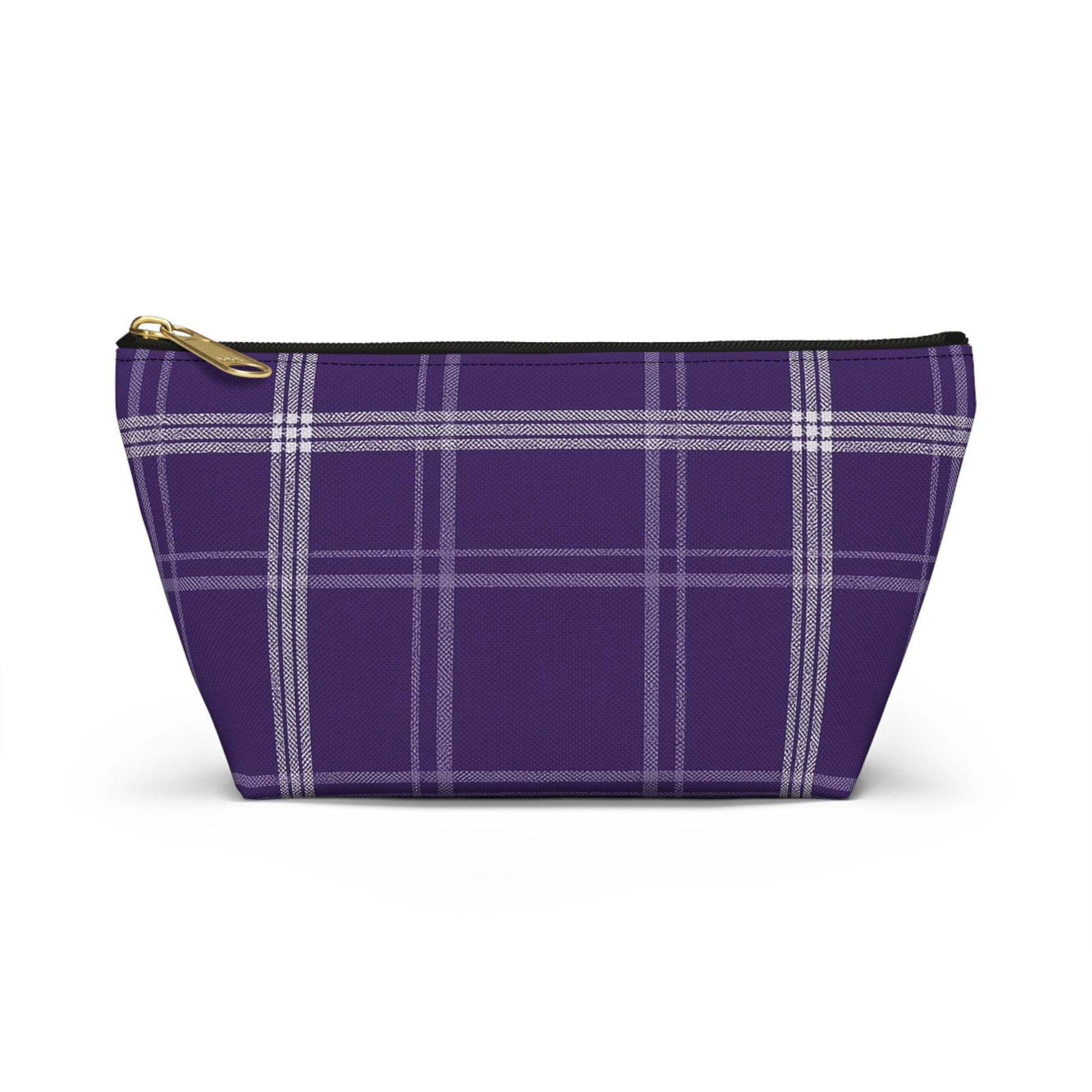 Plaid Accessory Pouch - School Team Makeup Bag, Tailgate Pouch, Preppy School Pride Gift, Travel Pouch, Gift for Friend