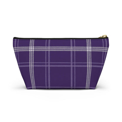 Plaid Accessory Pouch - School Team Makeup Bag, Tailgate Pouch, Preppy School Pride Gift, Travel Pouch, Gift for Friend