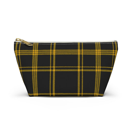 Plaid Accessory Pouch - School Team Makeup Bag, Tailgate Pouch, Preppy School Pride Gift, Travel Pouch, Gift for Friend
