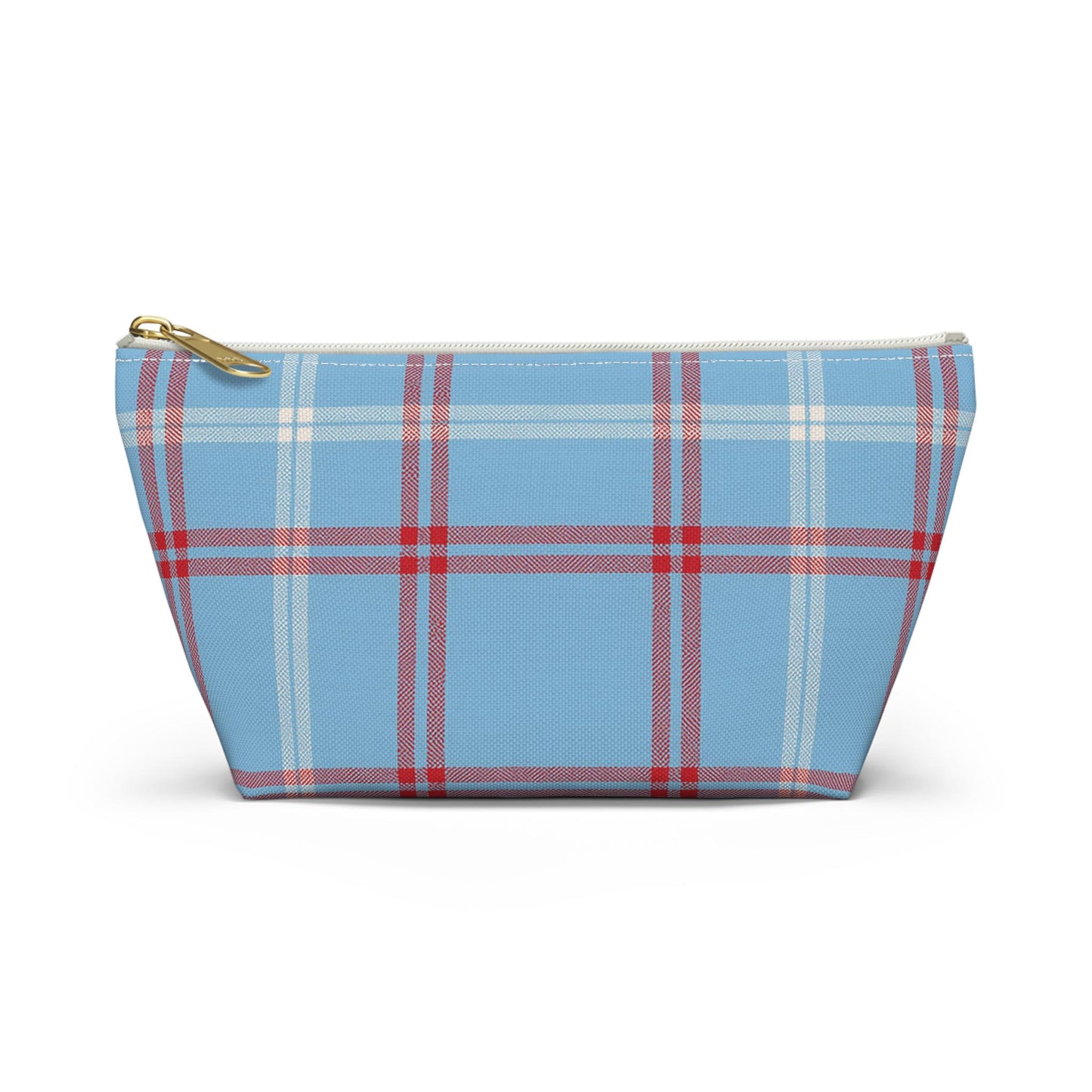 Plaid Accessory Pouch - School Team Makeup Bag, Tailgate Pouch, Preppy School Pride Gift, Travel Pouch, Gift for Friend
