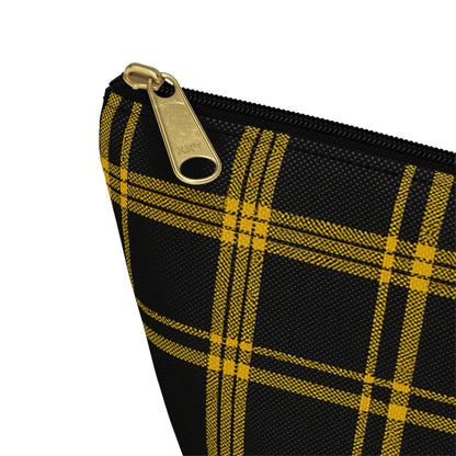 Plaid Accessory Pouch - School Team Makeup Bag, Tailgate Pouch, Preppy School Pride Gift, Travel Pouch, Gift for Friend