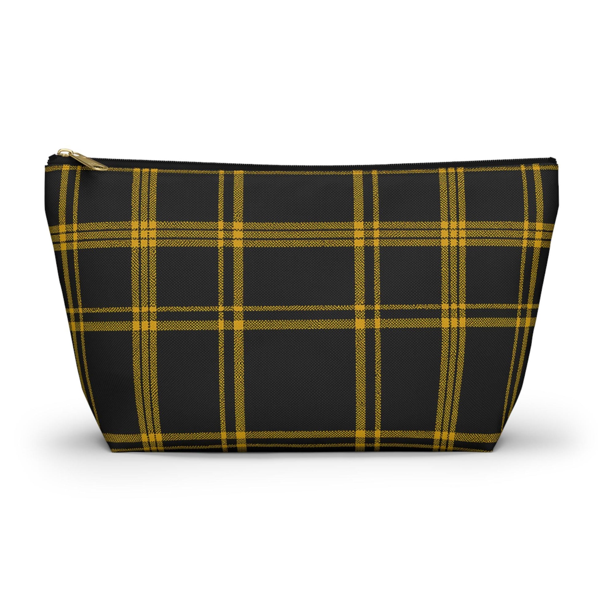 Plaid Accessory Pouch - School Team Makeup Bag, Tailgate Pouch, Preppy School Pride Gift, Travel Pouch, Gift for Friend