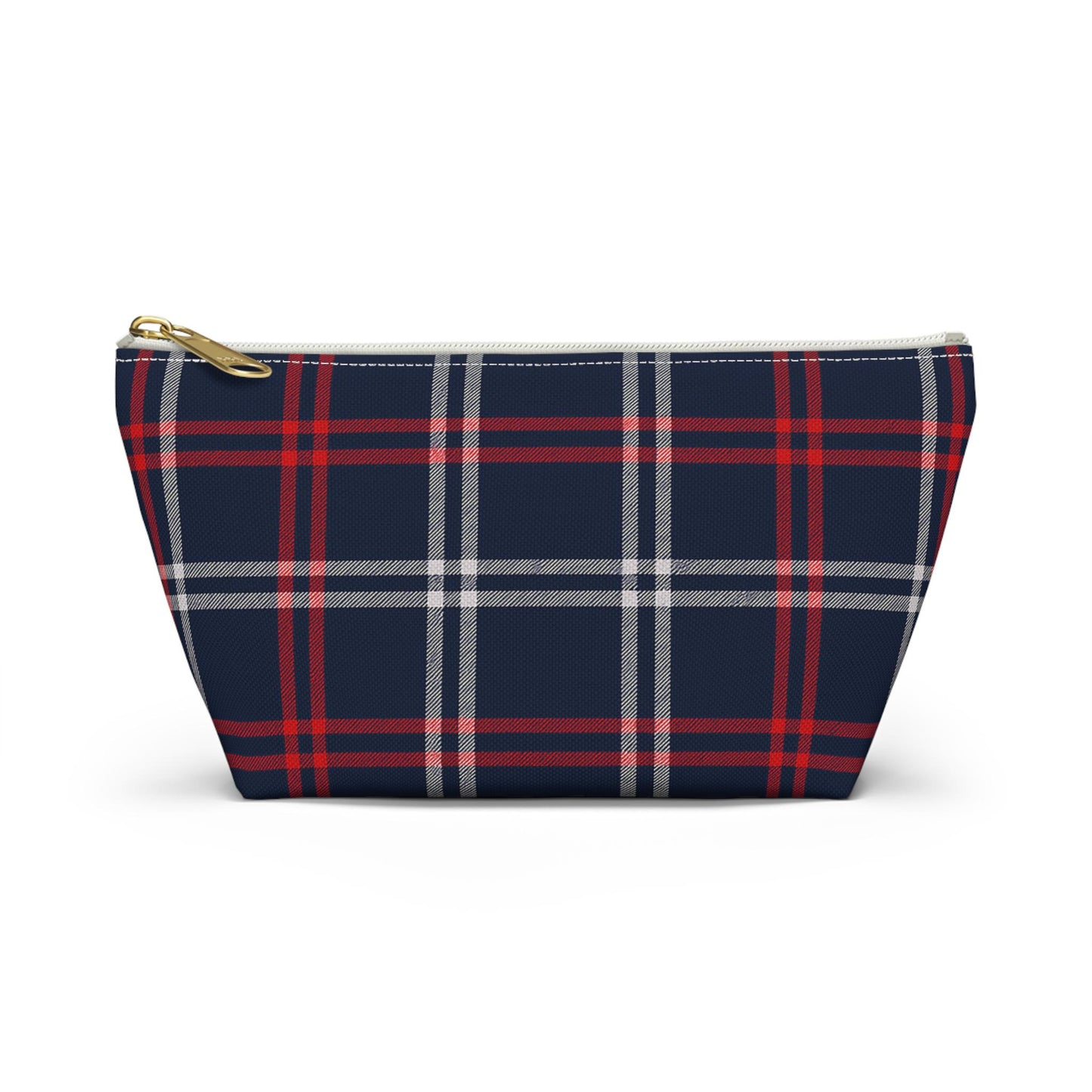 Plaid Accessory Pouch - School Team Makeup Bag, Tailgate Pouch, Preppy School Pride Gift, Travel Pouch, Gift for Friend