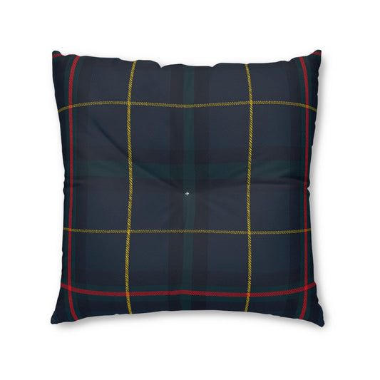 Square Floor Pillow, Preppy Plaid Design, Home Decor Cushion, Tufted Seat Cushion, Room Accent, Plaid Pattern Pillow