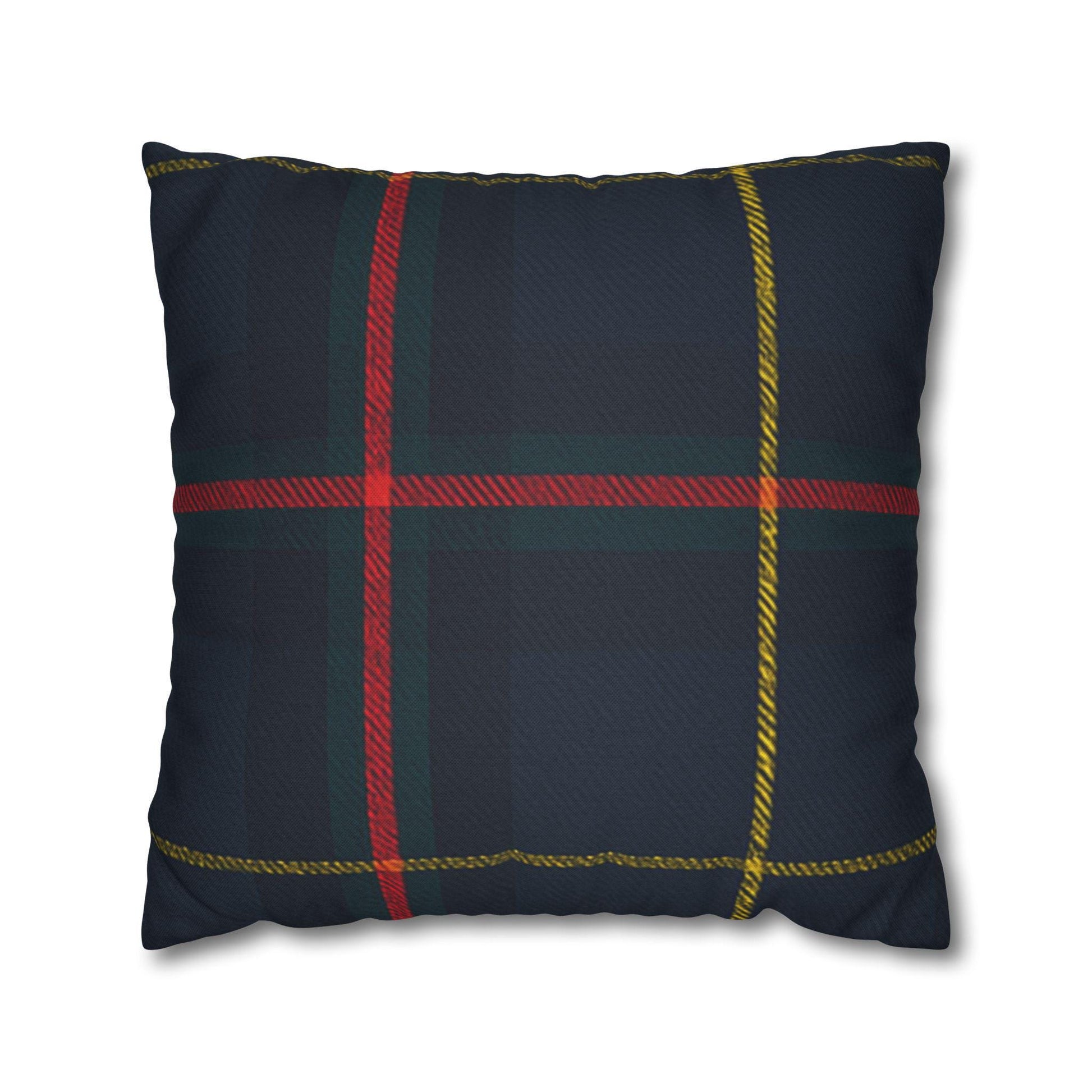 Plaid Pillowcase, Decorative Pillow Cover, Preppy Home Decor, Square Cushion Case, Tartan Print Throw Pillow Sham