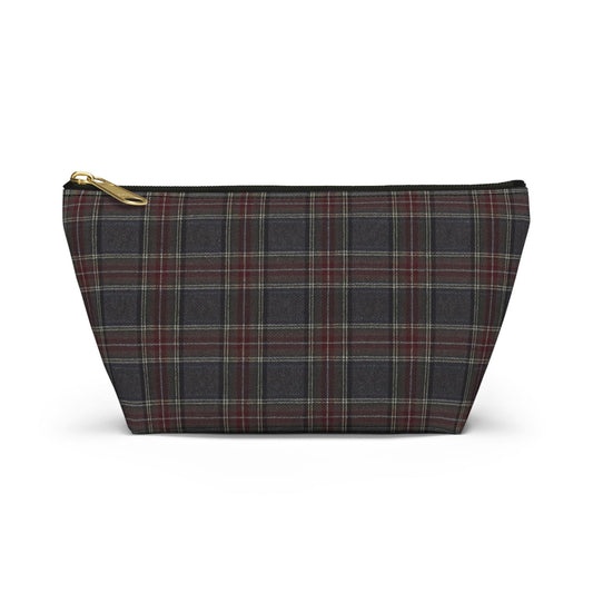 Plaid Accessory Pouch, Make-up Bag, School Supplies Case, Weekend Trip Essential Carryall