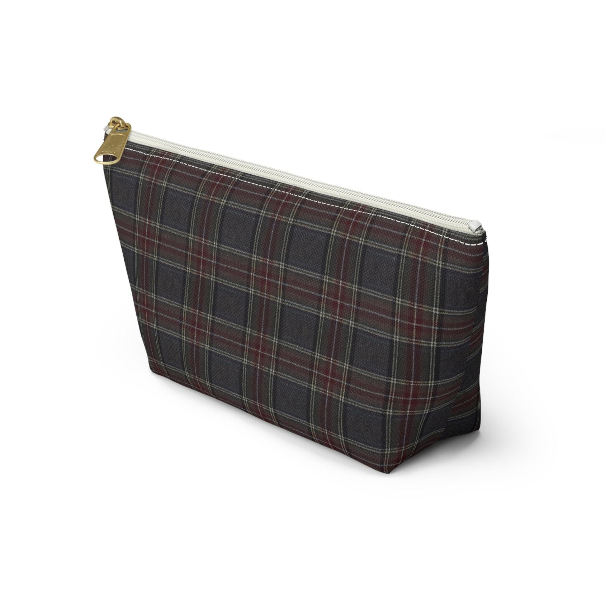 Plaid Accessory Pouch, Make-up Bag, School Supplies Case, Weekend Trip Essential Carryall