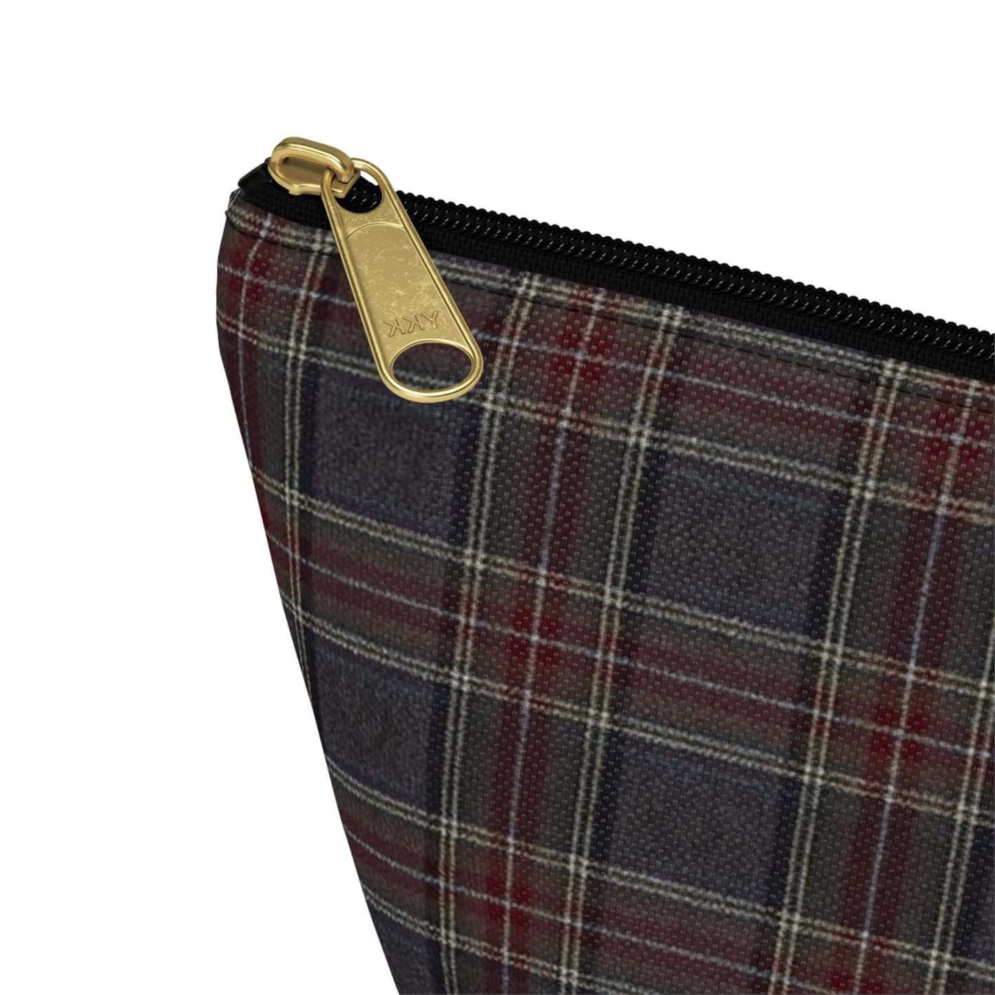 Plaid Accessory Pouch, Make-up Bag, School Supplies Case, Weekend Trip Essential Carryall