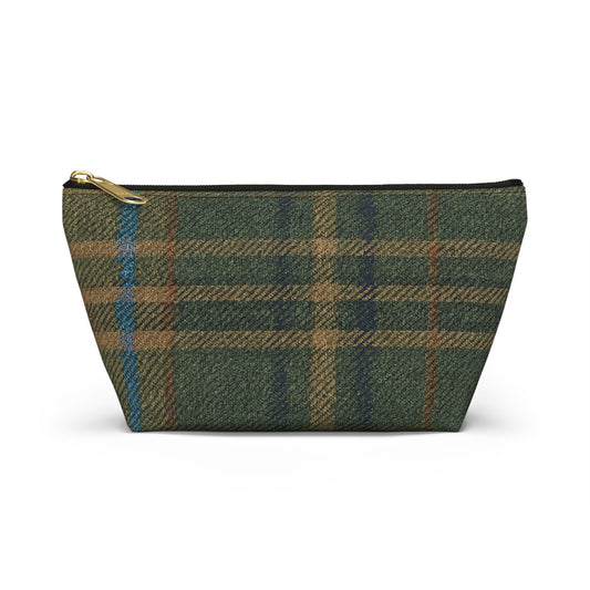 Plaid Accessory Pouch, Make-up Bag, School Supplies Case, Weekend Trip Essential Carryall