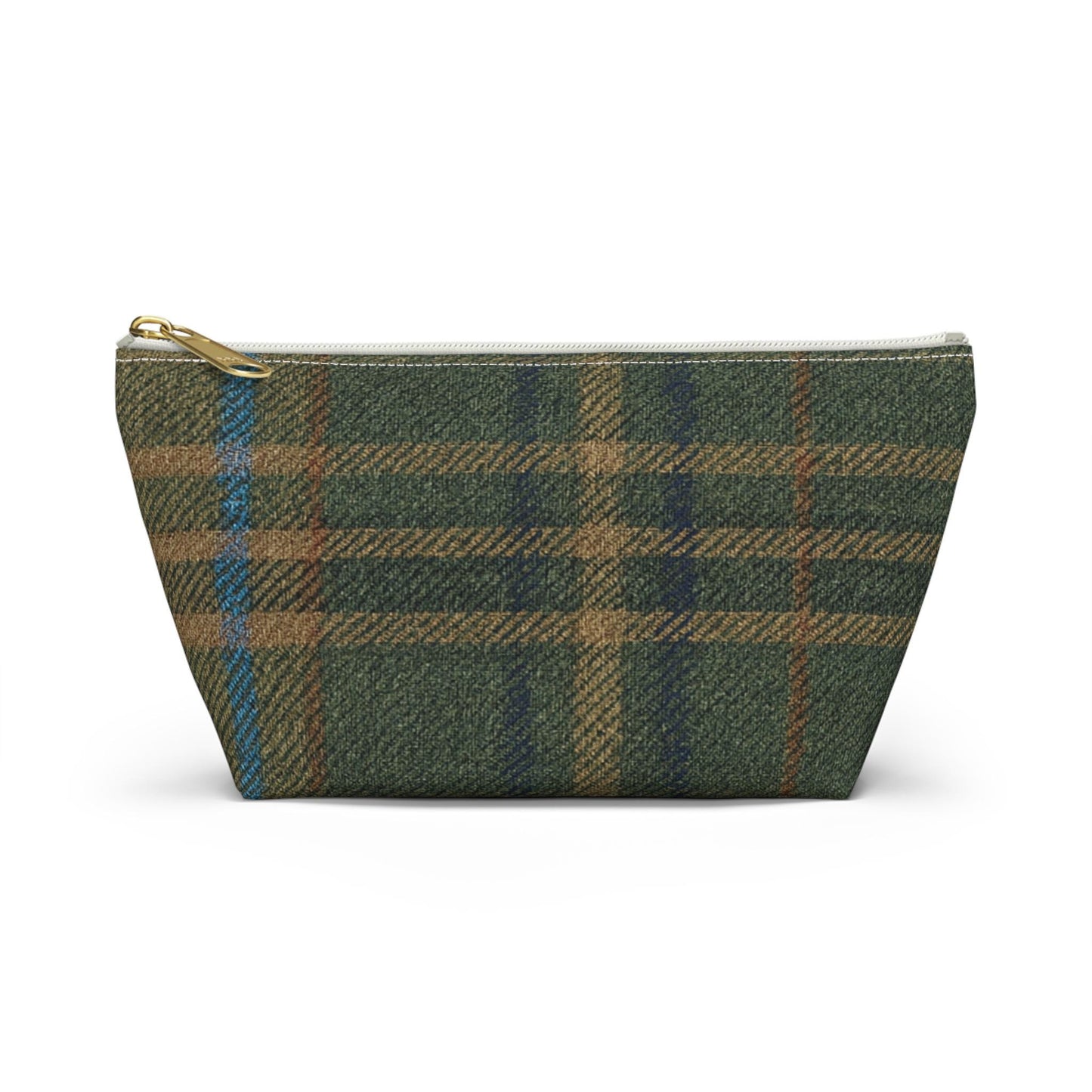 Plaid Accessory Pouch, Make-up Bag, School Supplies Case, Weekend Trip Essential Carryall