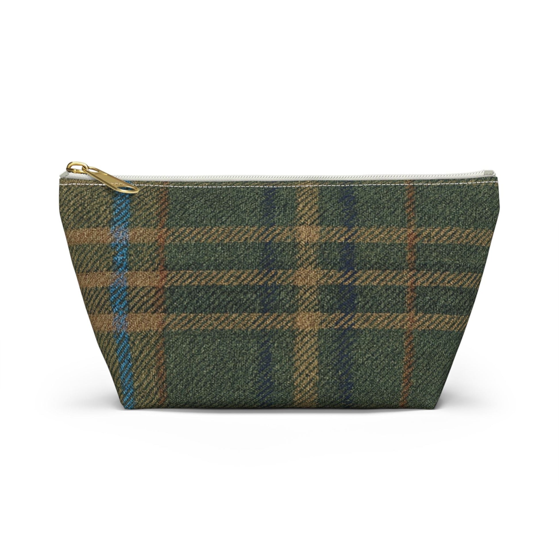 Plaid Accessory Pouch, Make-up Bag, School Supplies Case, Weekend Trip Essential Carryall